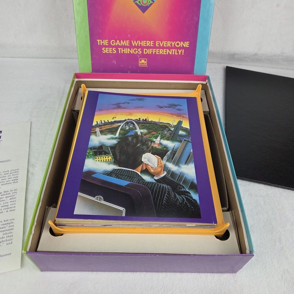 Vintage 1992 Picture Picture Board Game Golden Complete With Instructions - Picture 12 of 15
